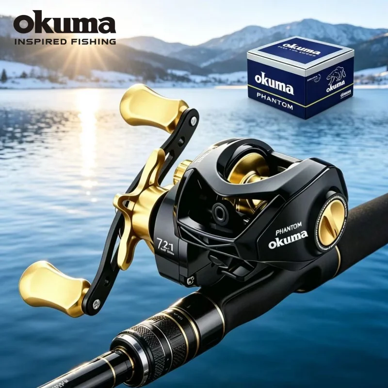 okuma-ベイトキャスターフィッシングリール-18kg-マックスドラグ-メタル-3-1bb-72-1-ギア比-バスフィッシング用-ロングキャストフィッシング