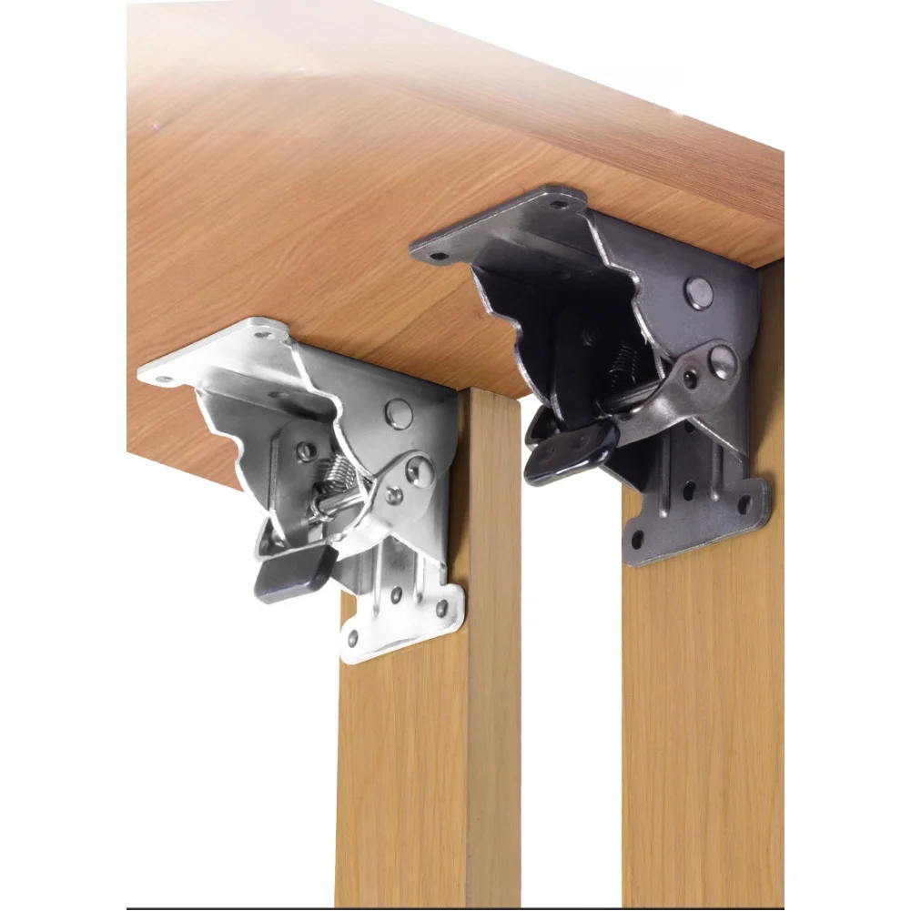 4pcs Heavy Duty Folding Bracke - Furniture Hardware For Legs ulasan dan harga