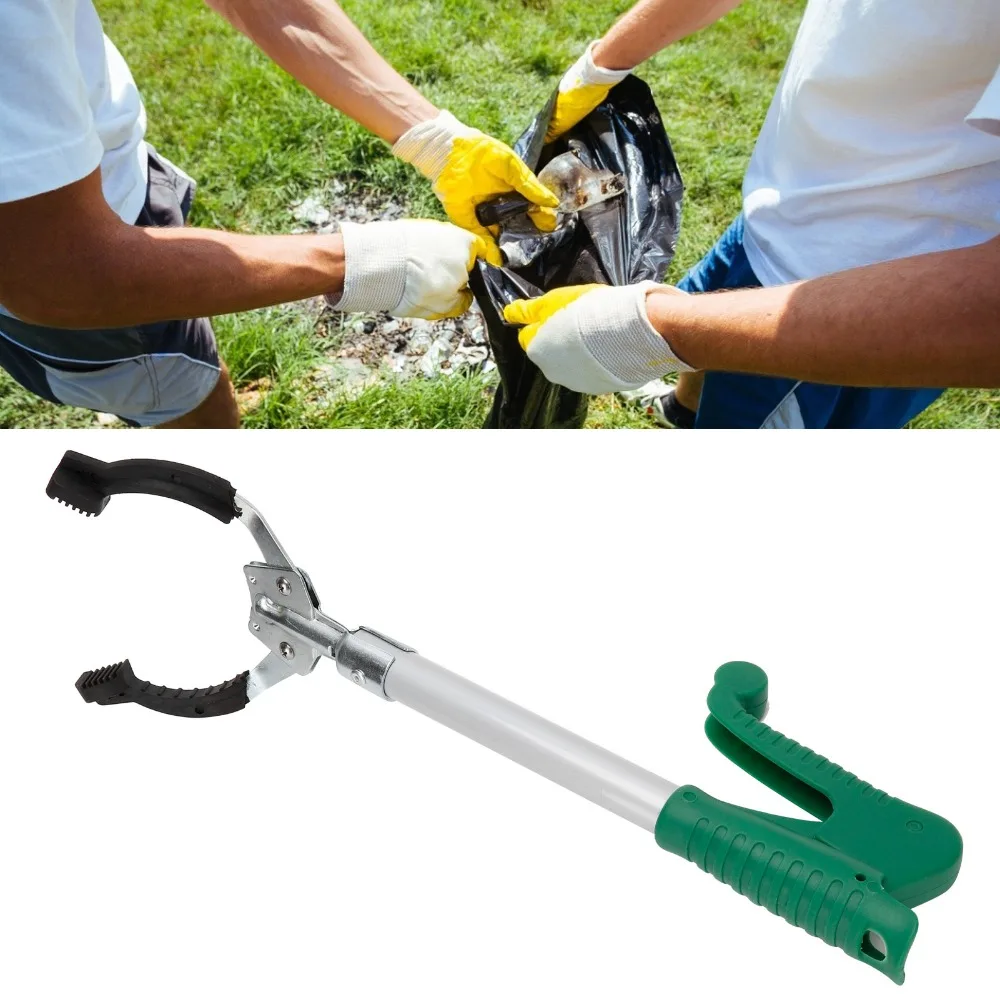 Easy Grip Lightweight Pickup Tool Sturdy Long Handle Garbage Clip Portable Litter Picker Reach Tool