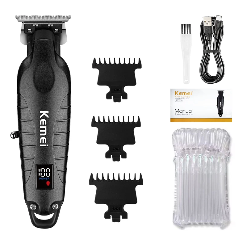 Kemei KM-2293 Haarsnijmachine Professionele oplaadbare kapper Tondeuse Elektrische tondeuses Draadloos voor mannen