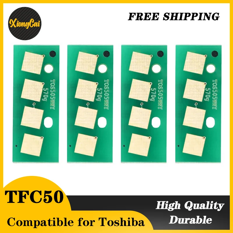 4PCS T-FC50 TFC50 Toner Reset Chip for Toshiba E-studio 2555 3055 3555 4555 5055 2555C 3055C 3555C 5055C Copier Cartridge Chips