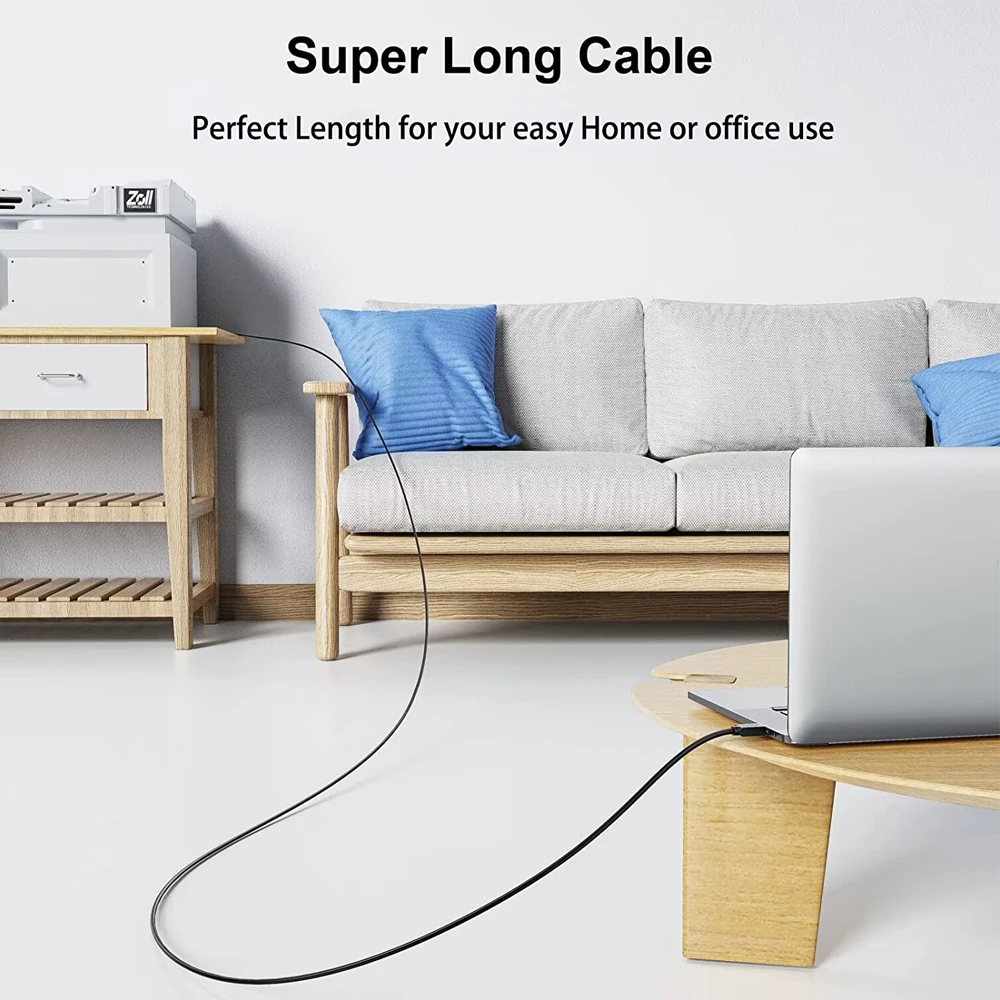 Zoguo-USB 2.0プリンターケーブル,高速スキャナー,HP,canon,dell,xerox,Samsung,ピアノ用コード,USB-A〜USB-Bケーブル