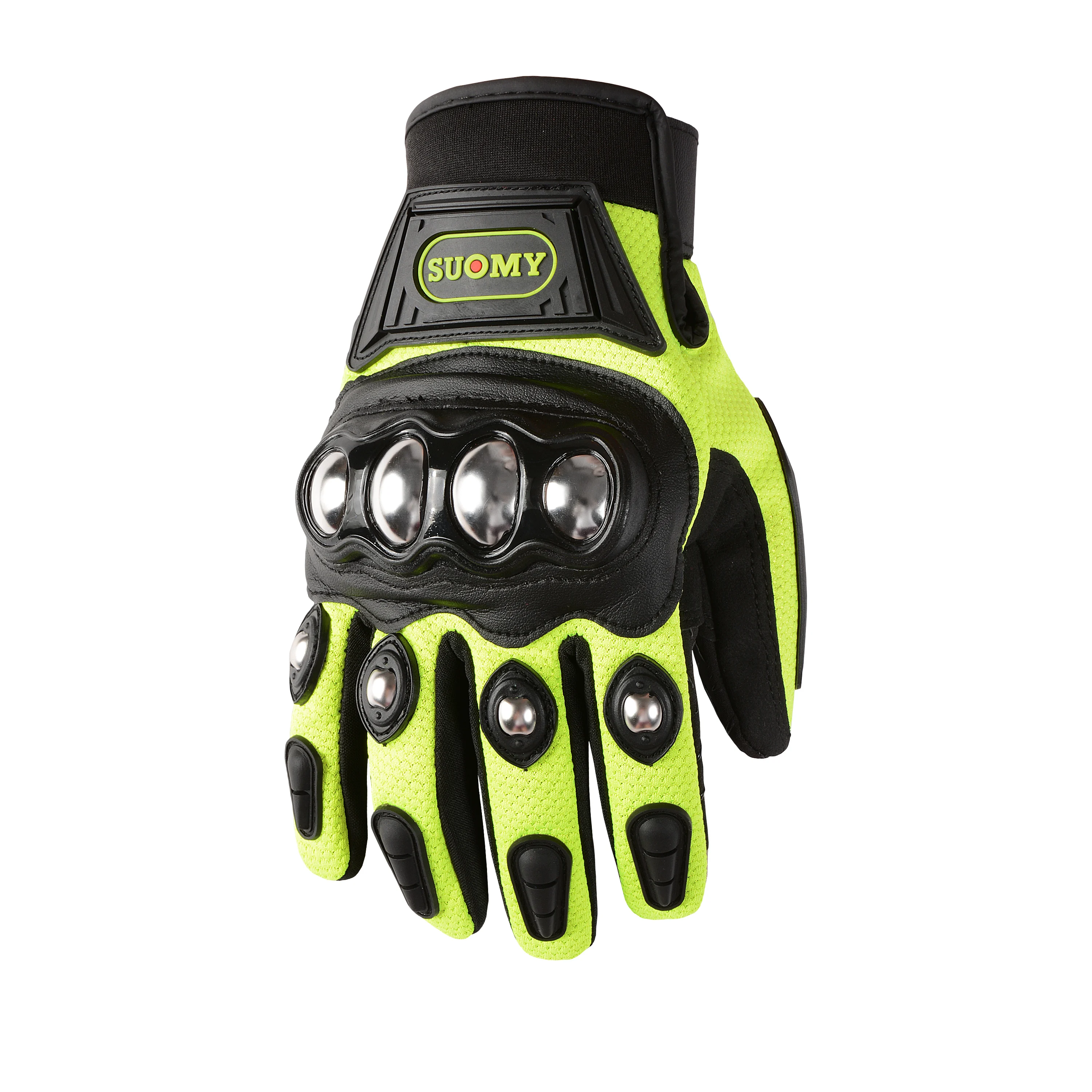 

Motorcycle Summer Gloves Stainless Steel Crash Protection All-Season Men's Off-Road Rider Gear