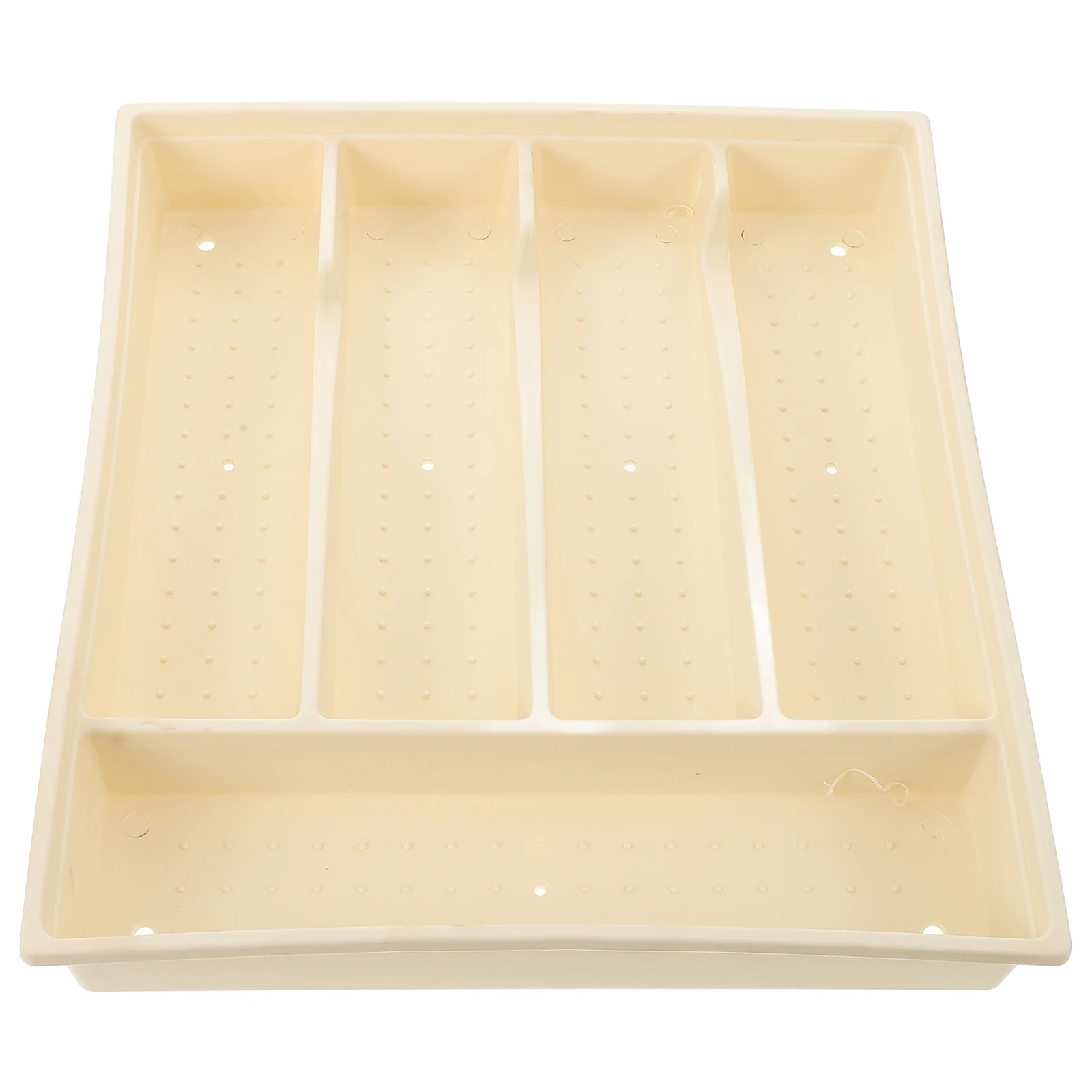 Large Capacity Tableware Storage Tray Multi Compartment Cutlery Organizer Pp Silverware Holder No Lid Kitchen Utensil - Image 2