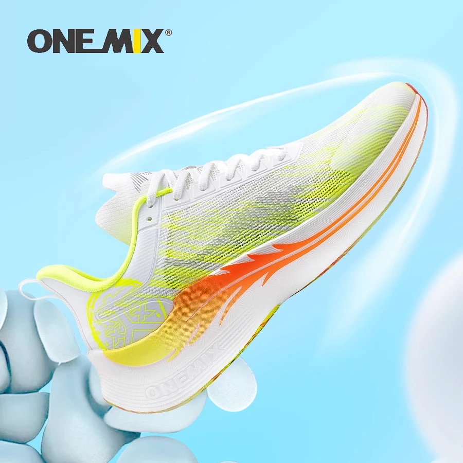 Onemix 2023 Hardloopschoenen Voor Vrouwen Marathon Schokabsorptie Ondersteuning Mannelijke Sportschoenen Training Anti-Slip Lopen Sneakers