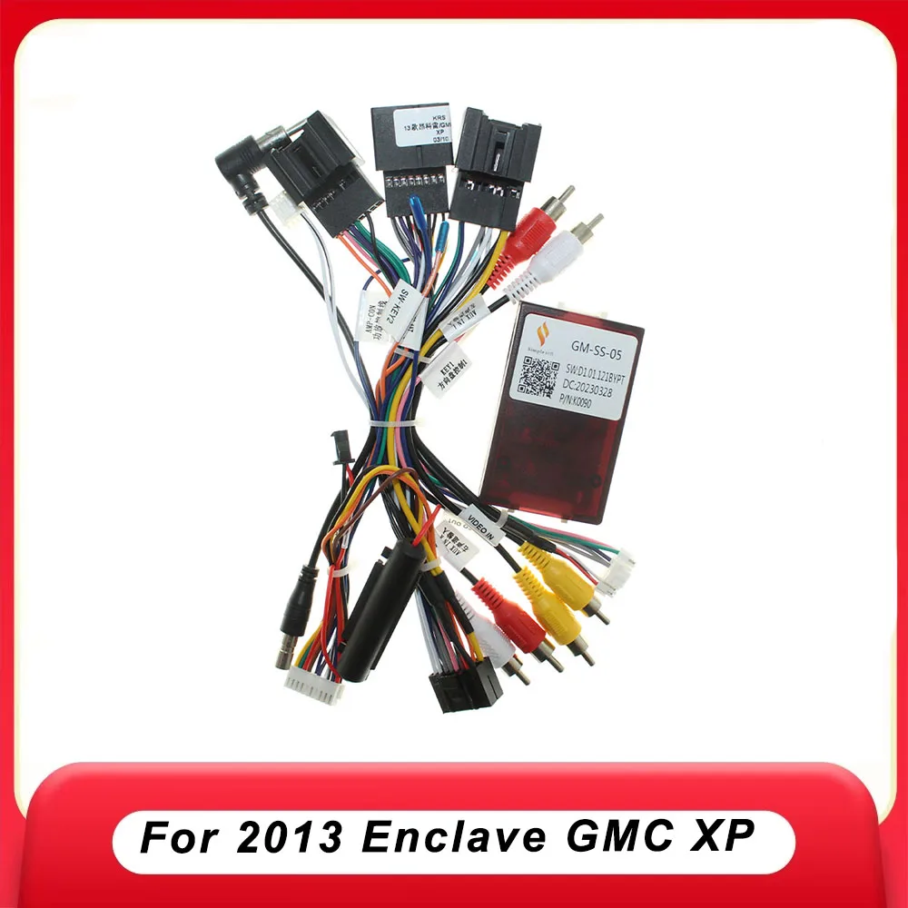 For 2013 GMC Enclave XP Car Stereo Wiring Harness with CANBUS Decoder & Video Adapter