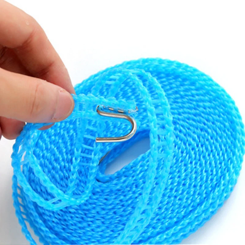 10M Portable Anti-Skid Windproof Clothesline Fence-Type Clothesline Drying Quilt Rope Clothesline Outdoor Travel Clothesline