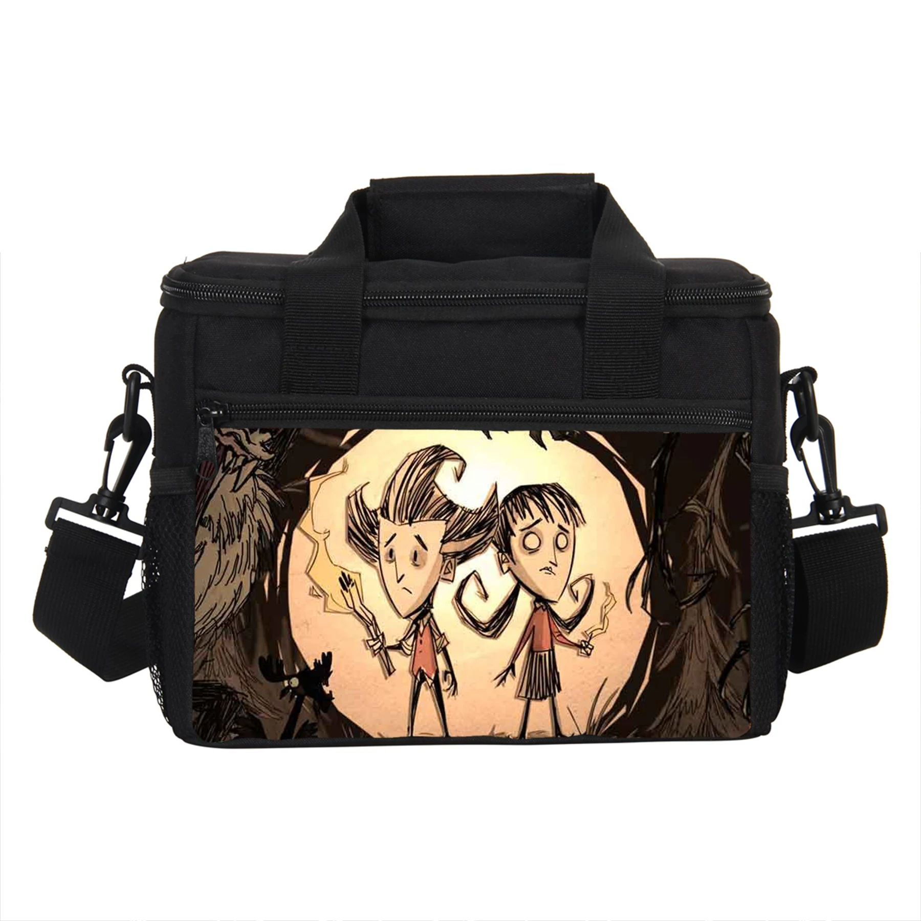 Don't Starve, with Lunch Bags hand-held with shoulder strap insulated bag, lunch box bag, student thickened waterproof lunch bag