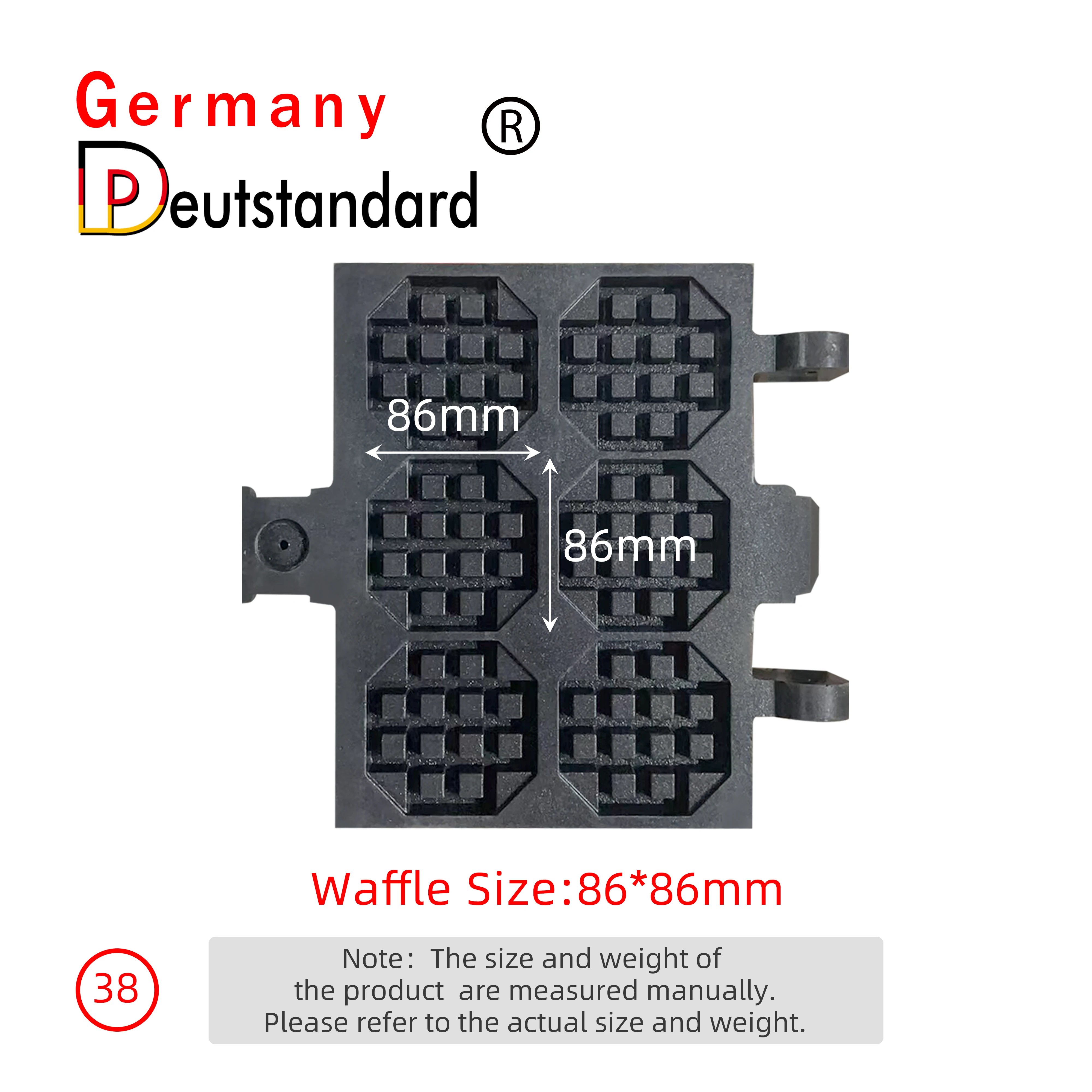 Germany Deutstandard NP-38 Rotating Belgium Brussels Waffle Maker