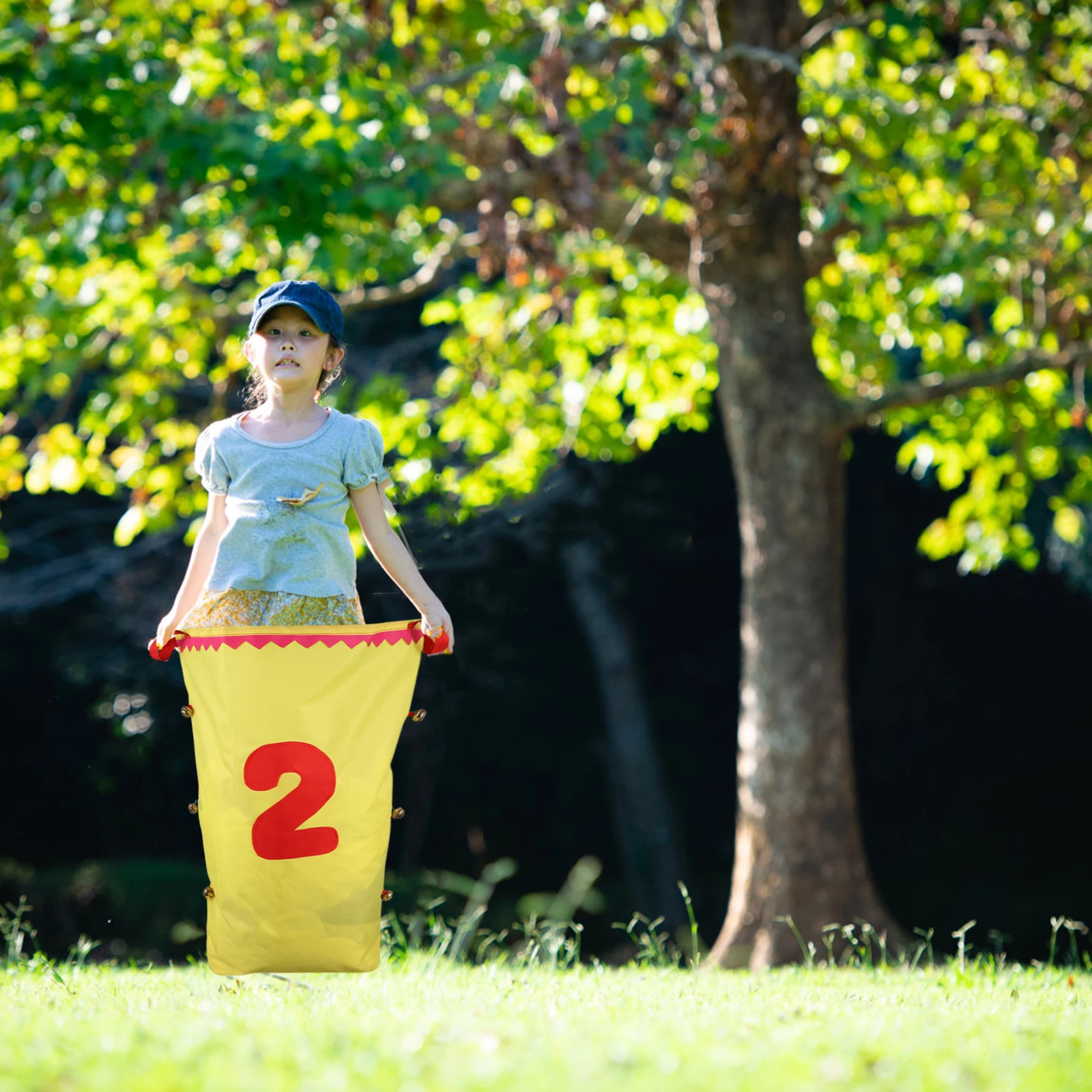 4 Bolsas de Carreras de Sacos, Gruesas, Resistentes al Desgaste, Juego de Actividades Divertidas para Niños, Diseño Brillante, Fiesta Escolar, Juego al Aire Libre