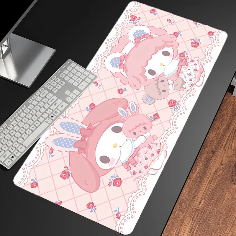 Muismat My Melody Notbook XXL Gaming Accessoires PC Gamer alfombrilla Computer Bureau Mat Laptop Varmilo Toetsenbord Pad Muismat