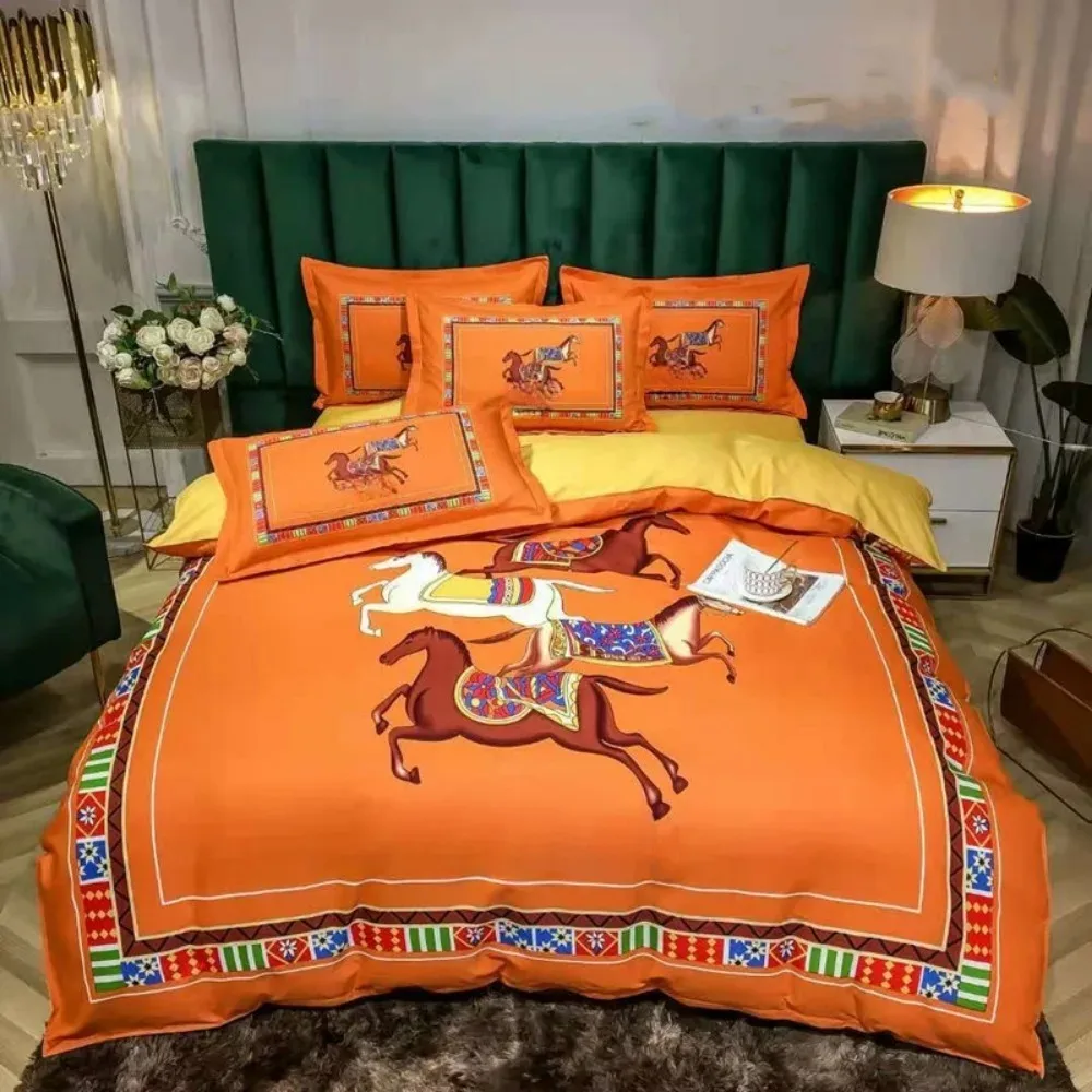 Europäischer Retro-Stil, Mikrofaser-Bettwäsche-Sets, Kinderbettwäsche mit Reißverschluss, Raumdekor, Bettbezug für Teenager und Erwachsene, 2/3-teilig