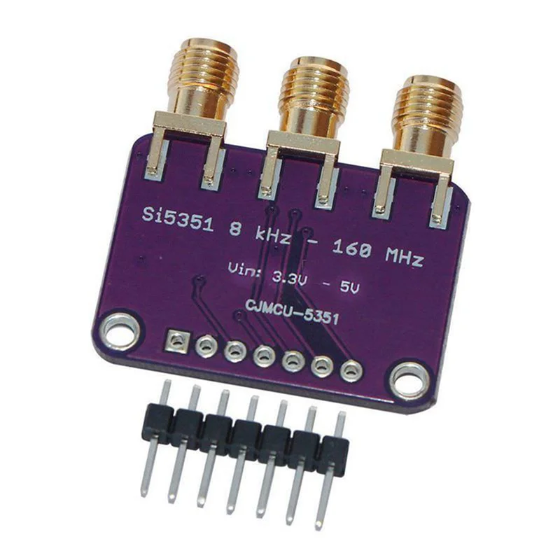ABGB-4X Si5351a I2C 25Mhz 클록 생성기 브레이크아웃 보드 Arduino D9I2용 8Khz ~ 160Mhz