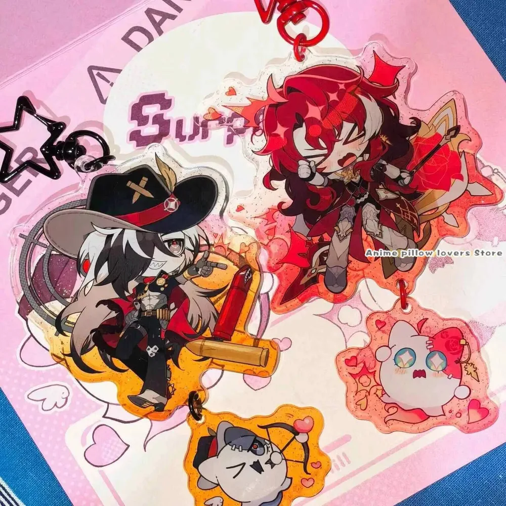 

Акриловый брелок-подвеска для итабэга по игре Honkai: Star Rail с персонажами Аргенти и Боутилл, коллекционный, милый, для косплея