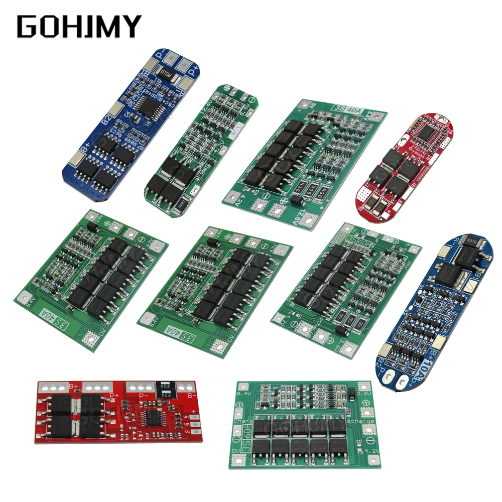 3S 6A 8A 10A 20A 25A 30A 40A 60A Li ion Lithium Battery 18650 Charger PCB BMS Protection Board For Drill Motor Lipo Cell Module