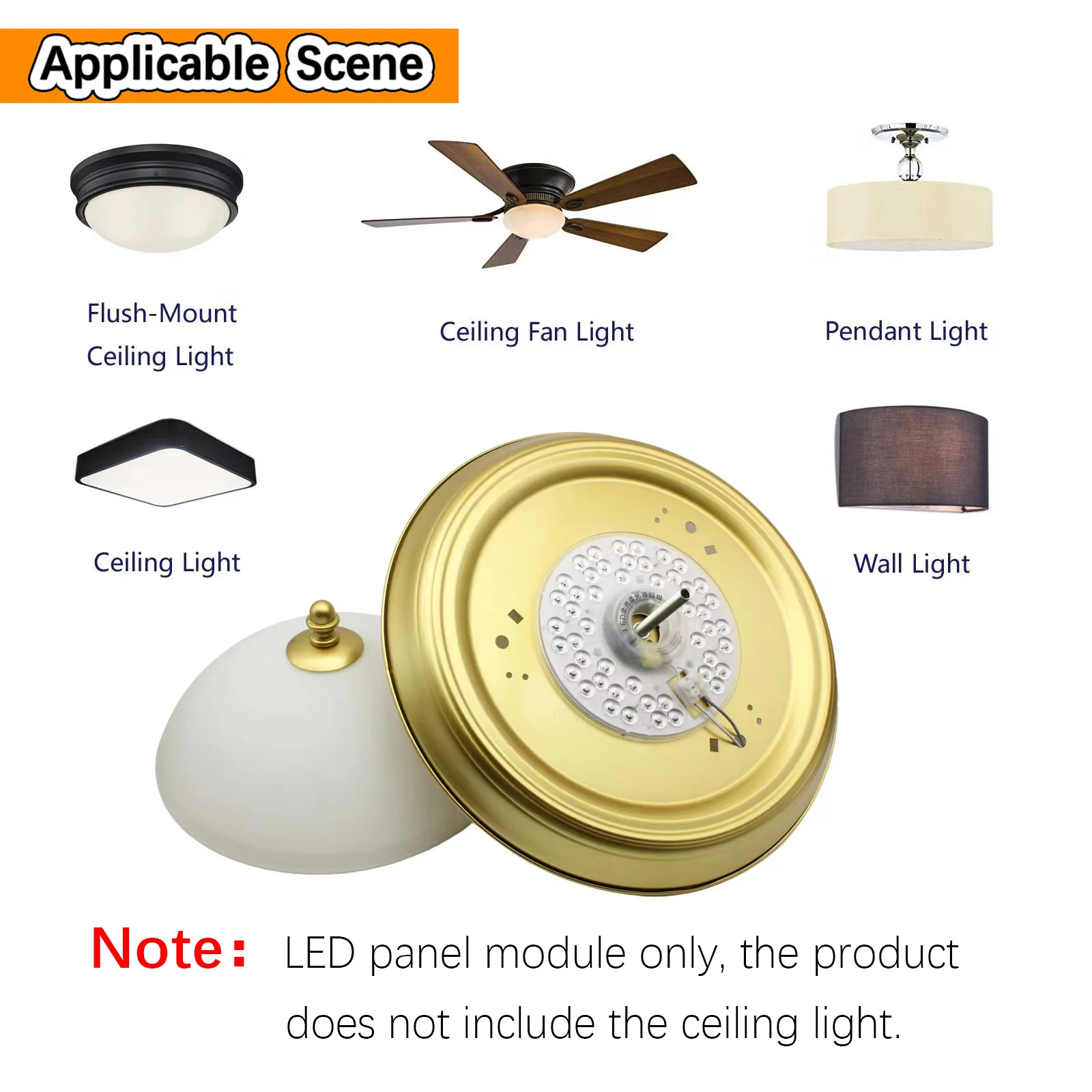 LED Panel Light Ceiling Lamp LED Module AC220V Round Replacement LED Light Board 20W 40W For Ceiling Lamp And Ceiling Fan lights