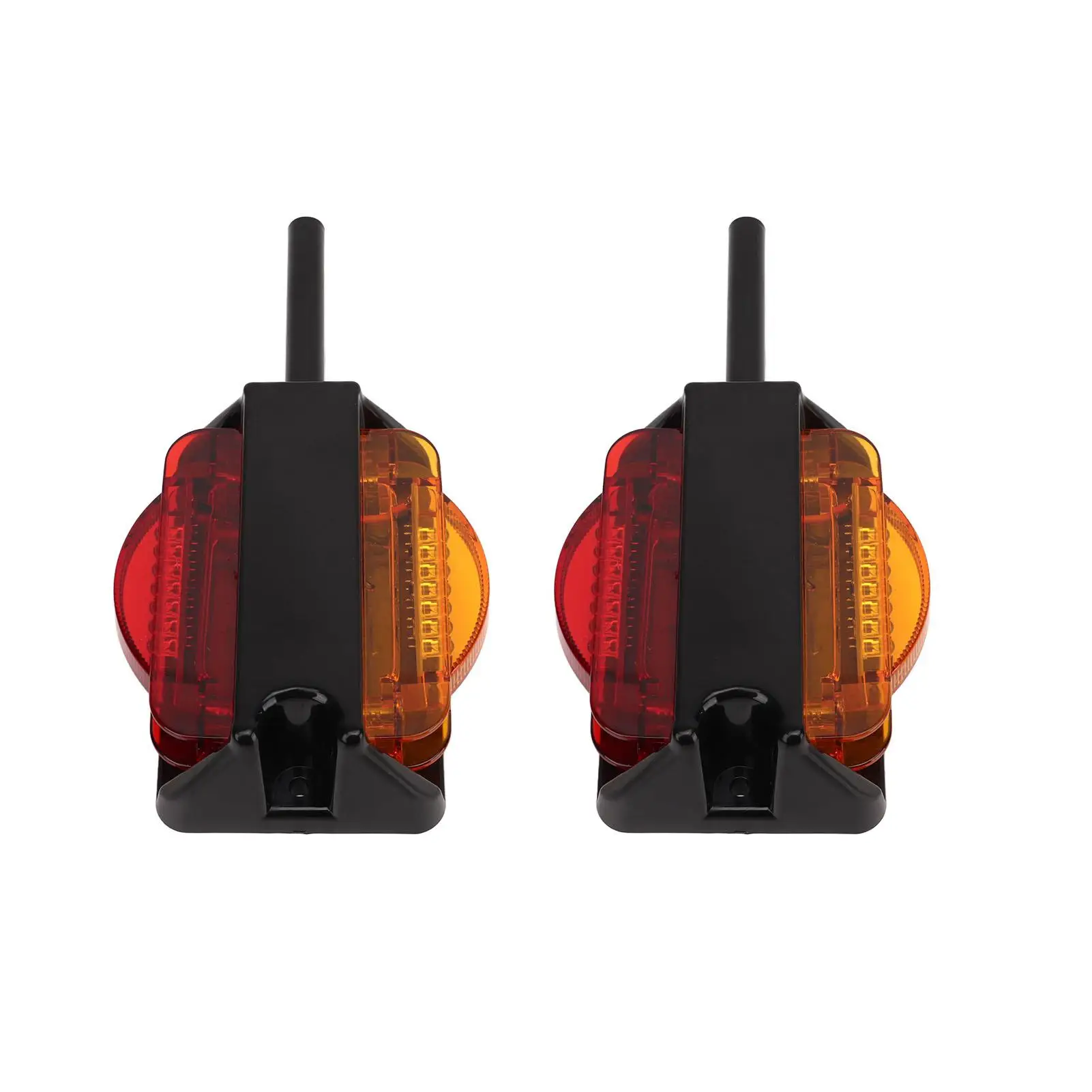 LED Side Marker Lights 1 Pair High Visibility Bright Light Wide Vision IP67 Waterproof Trailer LED Marker Lights 200mm Wire