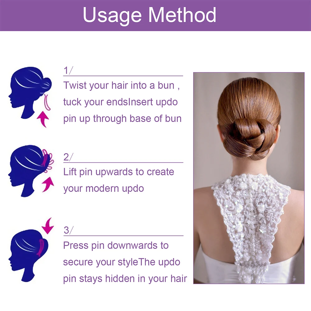 Retro Combs Pins Messy Hair Side Combs Hair Clip Metal Hair Fork Clip Fork Teeth Hair Pin