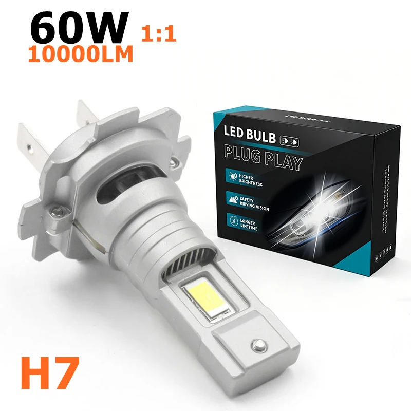 

Комплект светодиодных ламп M2P 60W для фар H4 H7 H11 9005 HB3, 6000K, белый свет, для автомобильных фар и противотуманных фар