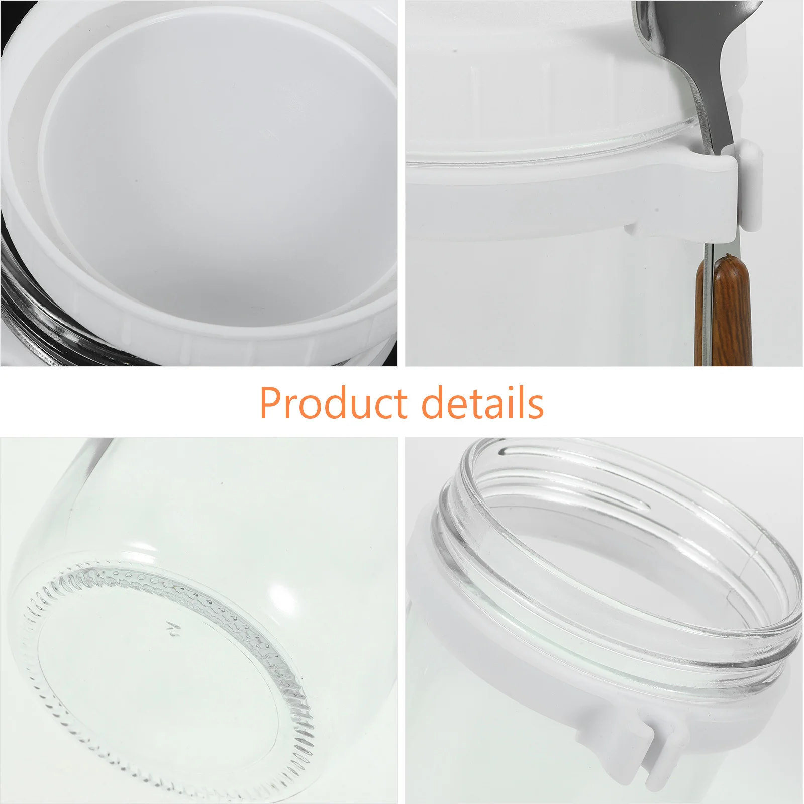 

Oatmeal Breakfast Cup Set Overnight Oats Container Jar Glass Containers Jars with Lid Lids Yogurt