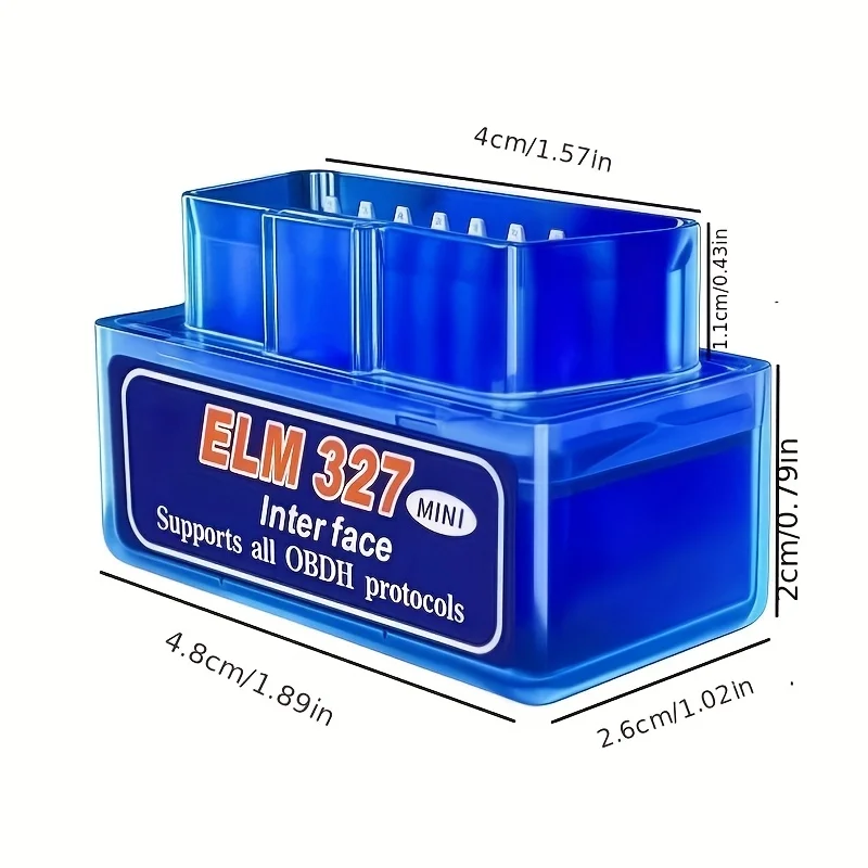 1Pc Elm327 Mini V2.1 Wireless Car Diagnostic Instrument - Battery-Free Vehicle Fault Detector