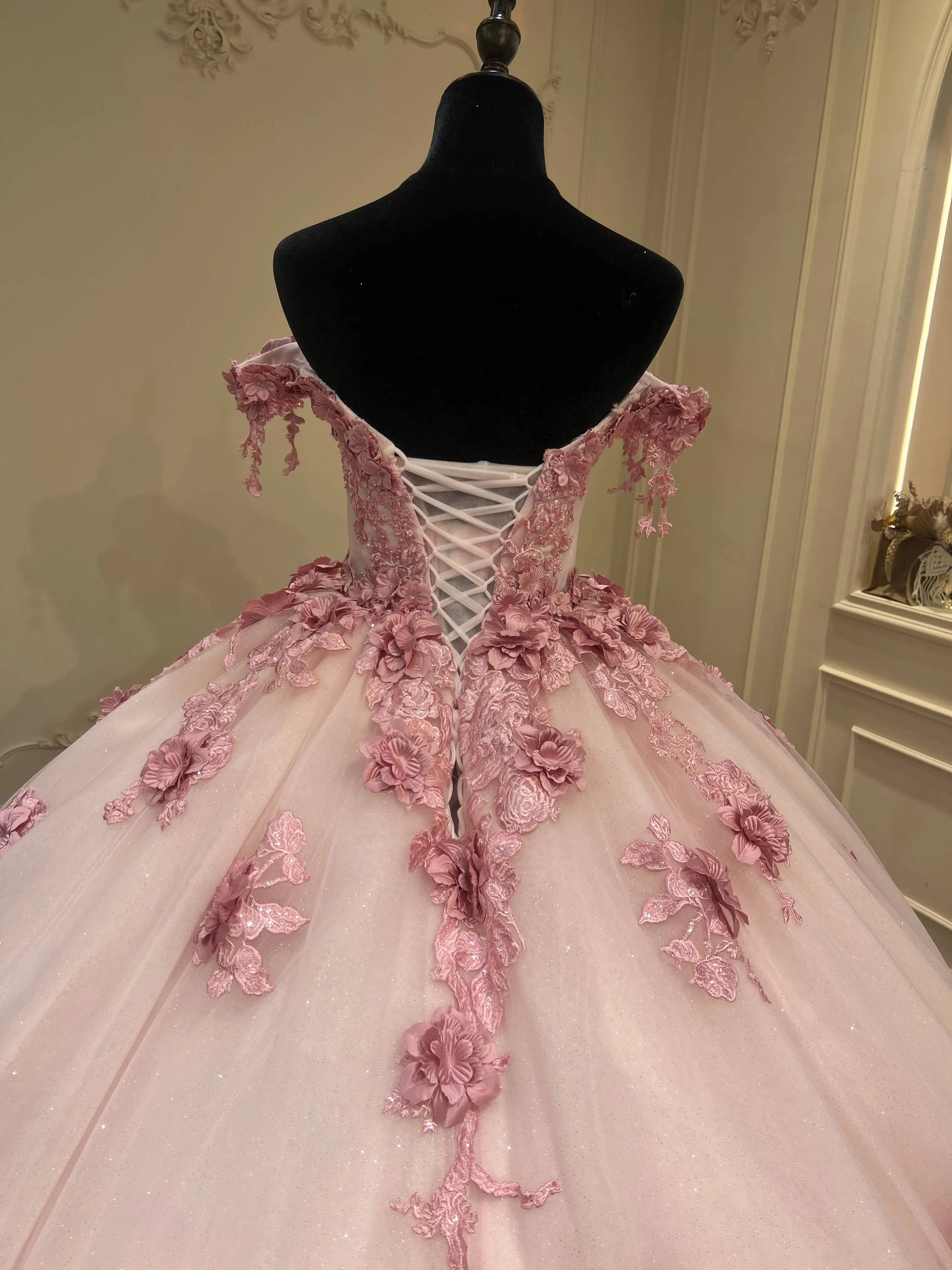 2025 nouvelle robe de princesse fée rose pour adultes avec col licou