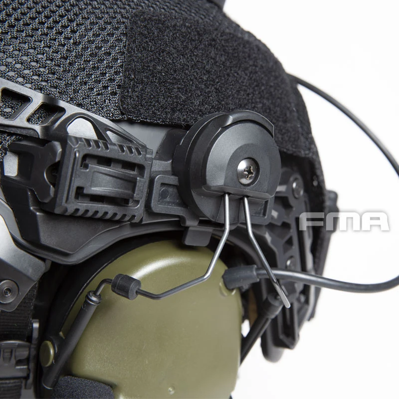 FMA Tactical Wendy Helmet EX 3.0 TW Team Comtac Headset Buckle Bracket Rail Adapter Airsoft Hunting Helmet Accessories TB1436A