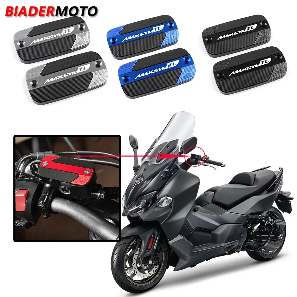 Motorcycle CNC Aluminum Front Brake Fluid Reservoir Cap Cylinder Cover For SYM MAXSYM TL 500 508 Maxsym TL500 TL508 2020-2022