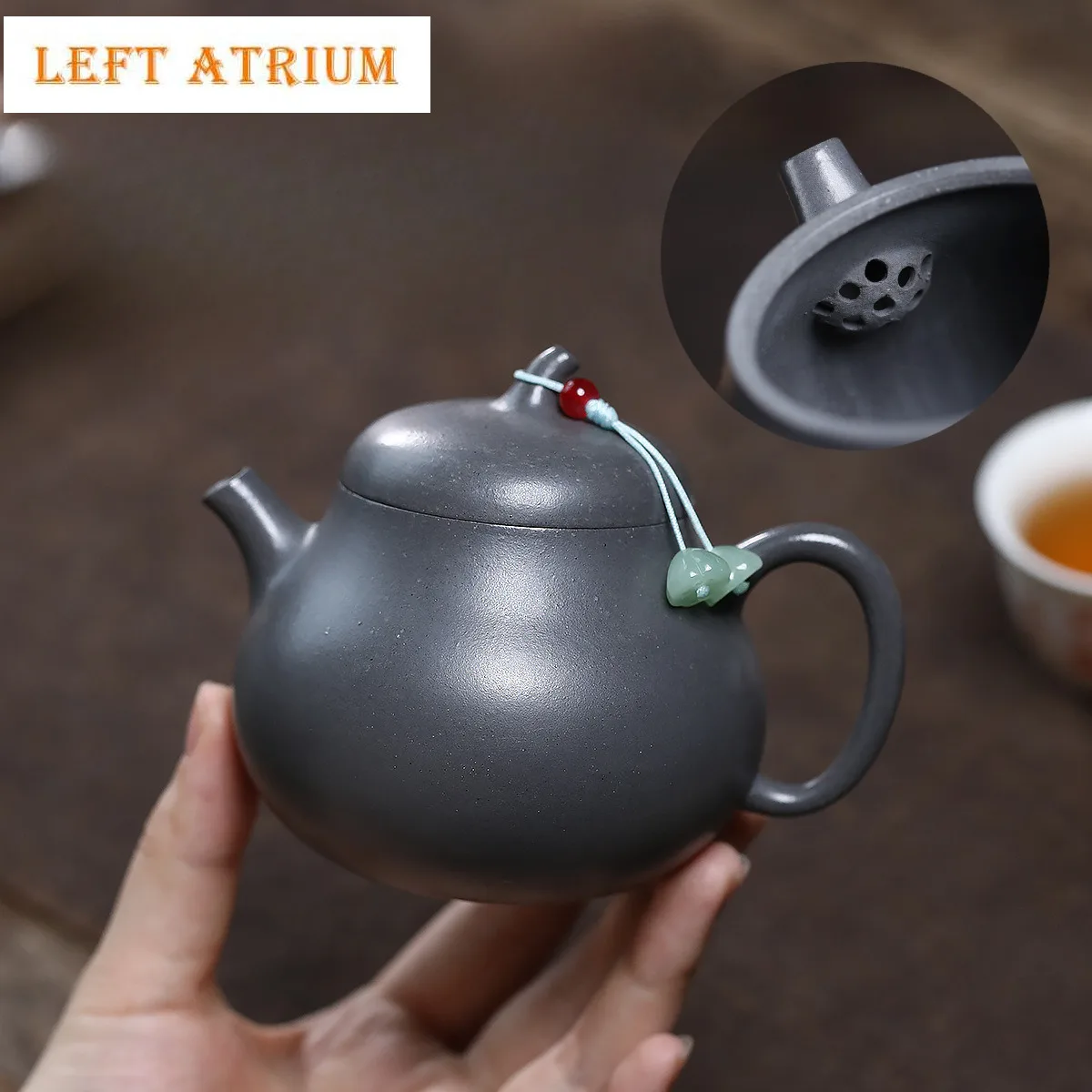 

Эстетический чайник Исин из фиолетовой глины, 220 мл, горшок для баклажанов ручной работы, чайник из сырой руды, лазурной грязевой чайник, китайский чайный сервиз Цзыша, чайная церемония, ремесло