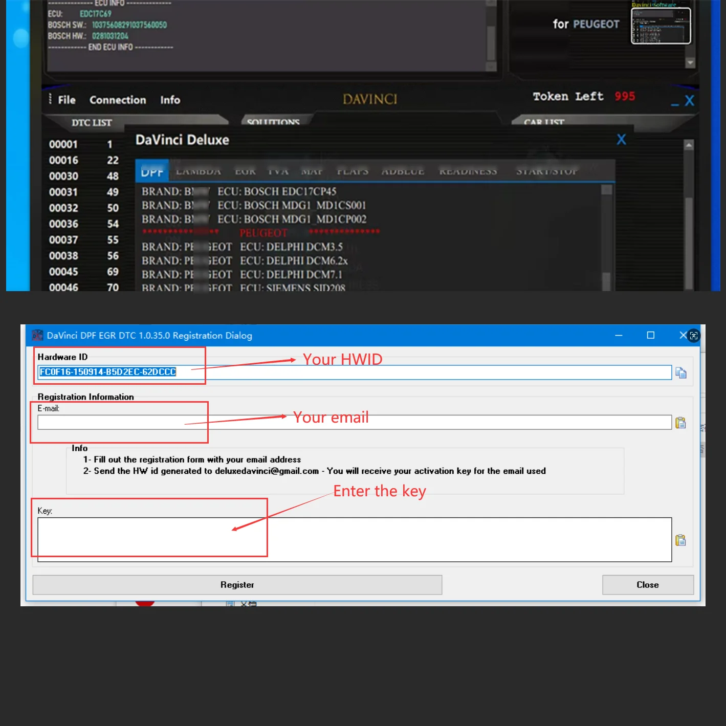 

V1.0.35 Davinci Deluxe Edition Software 1.0.35 Version Support upgrade High Quality Auto Online Software Tool 1-year