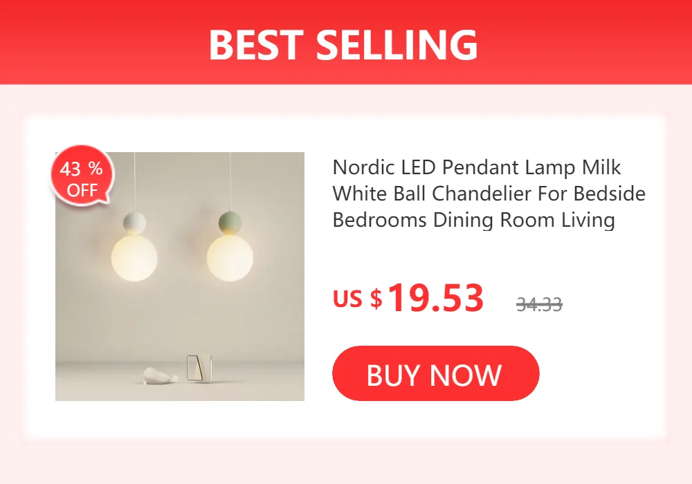 Nordic LED Glass Chandelier Single Multi Head Dining Room Pendant Light Living Room Bedroom Cafe Stairway Home Decoration Lustre