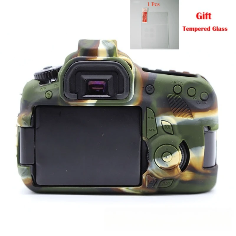 For Canon EOS 60D Camera Bag Photography Accessories SLR protective cover 60D anti-drop Protective Case+ 1PCS Free Tempered Film