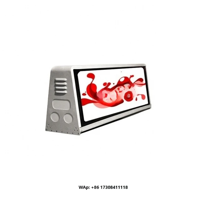 LED taxi roof advertising sign Electronic scrolling board/LED car top display sign