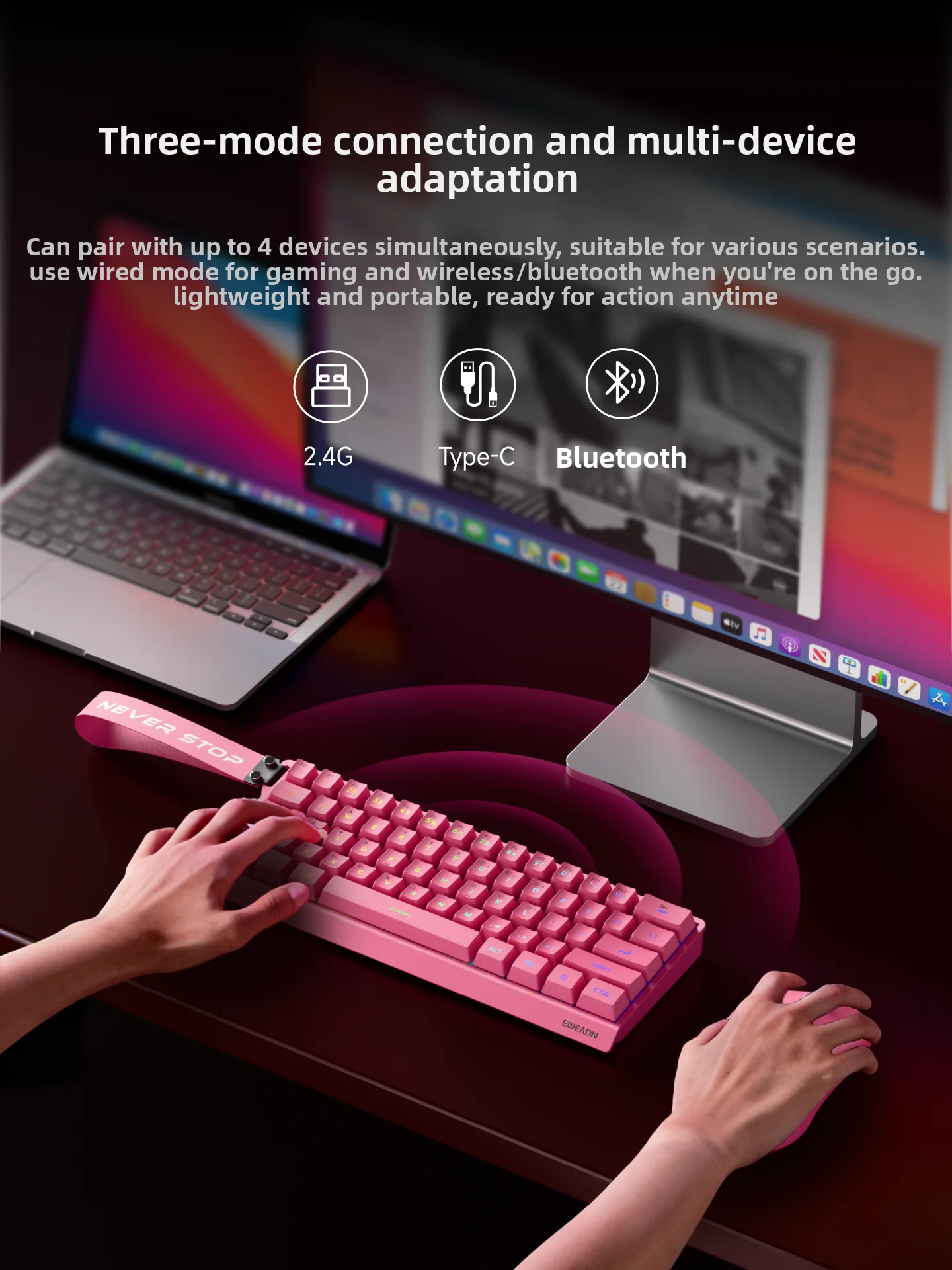 EWEADN F61 有線メカニカルゲーミングキーボードとマ - Gaming Keyboard Mouse Set のレビューと価格