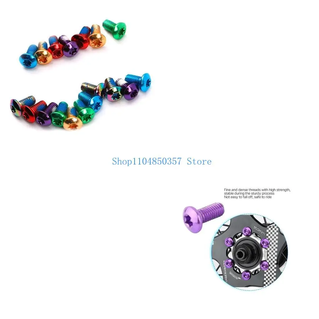

5asd Durable Alloy Steel T25 Bikes Disc Brake Rotor Bolts for Securing Disc Brake Pads Easy Installation and Removal