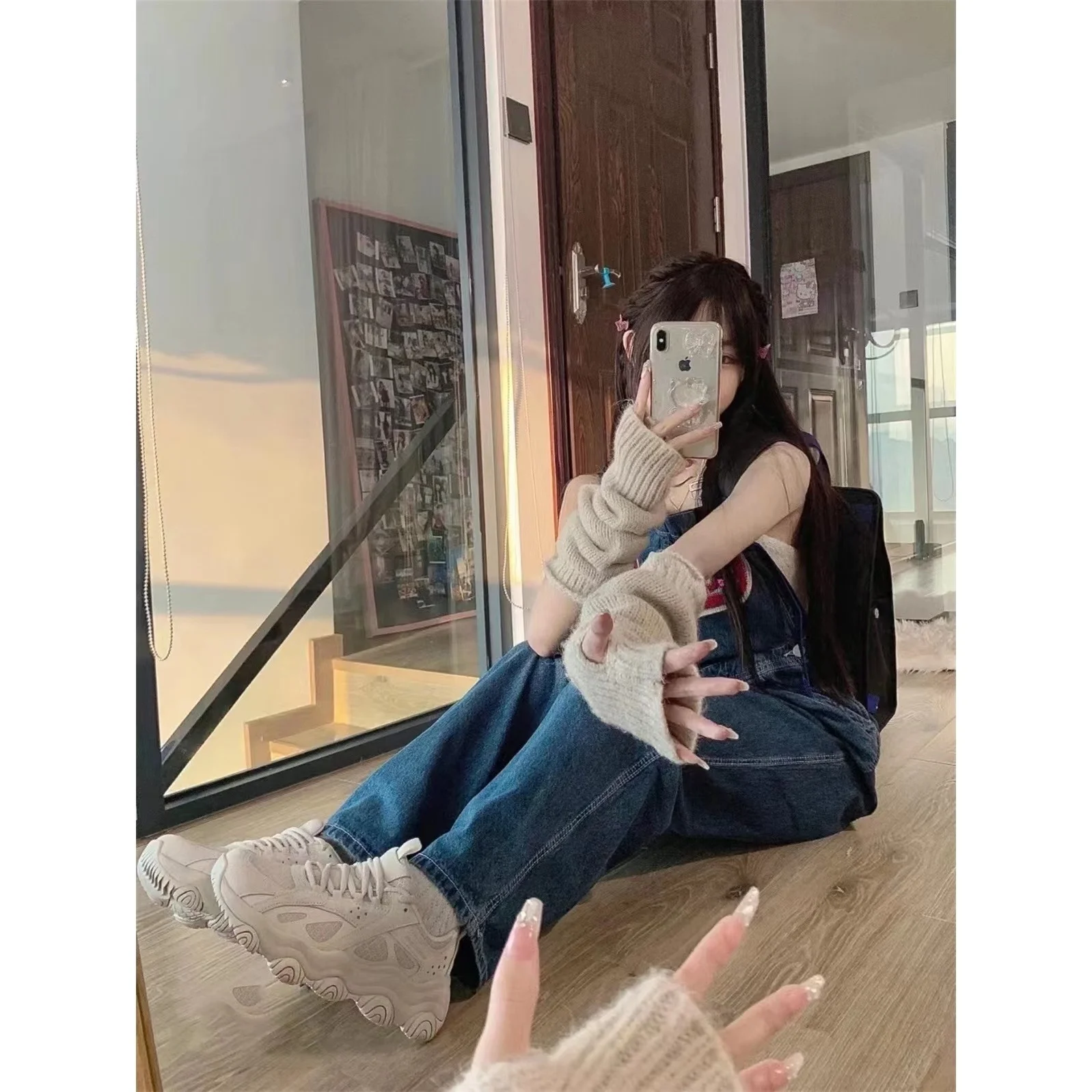 Tute blu royal incrociate Elegante Combinaison Oneshoulder Mezzo schienale Colori Spalle pieghettate Maxi Boyfriend Texture