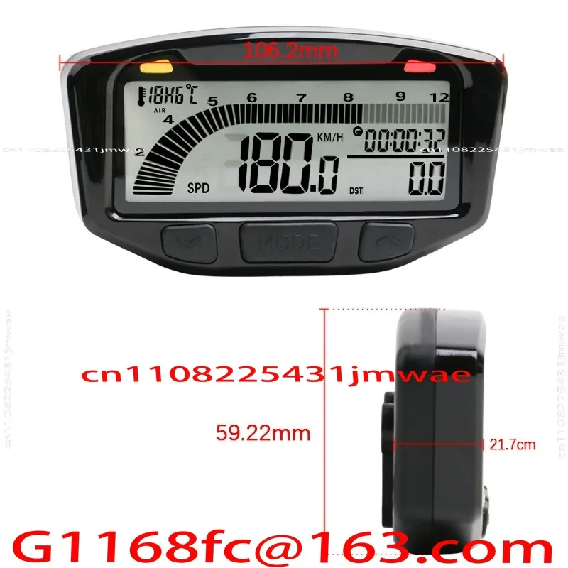Motorcycle Speedometer Universal Counter Steam Digital Tachometer Kit UTV/ATV  for Polaris Trail Tech 752-119