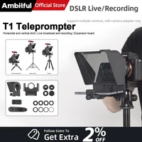 AMBITFUL T1 II / T1 PROPéfono y mini teleprompter de grabación DSLR con control remoto