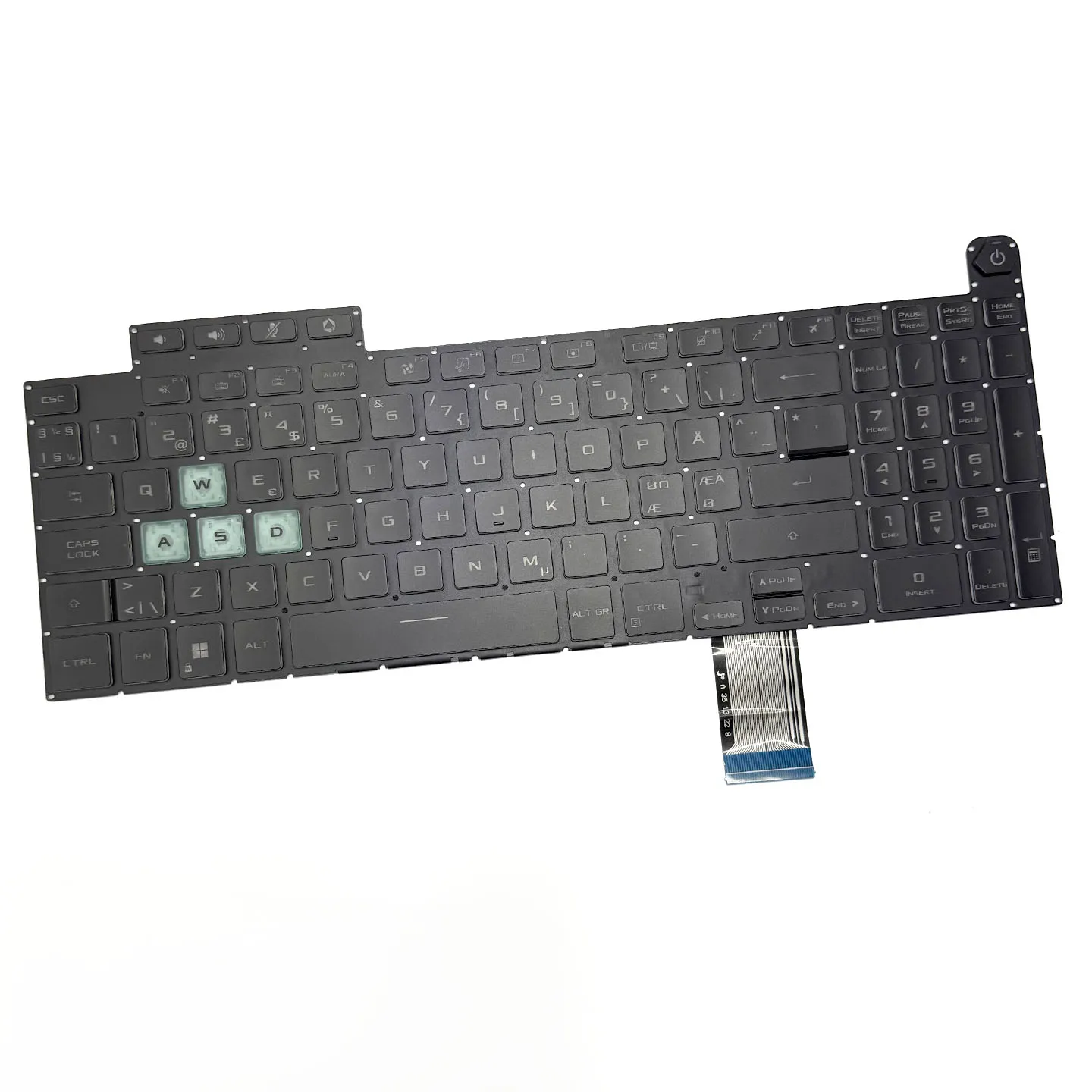 Immagine 4: Tastiera per Ne Text Tuf Gaming F15 A15 2022.2023.2024 Fx507 Fa507 Fx607 Fa607, Tuf Gaming 3, Tuf Gaming 4, Tuf Gaming 5, Tuf Gaming 5 Pro
