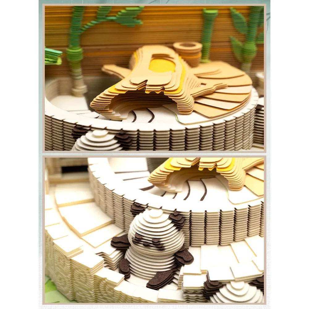 Chengdu Kuanzhai Alley papel estéreo 3D tallado nota adhesiva famosa ciudad arquitectónica punto de referencia Festival corporativo regalo creativo