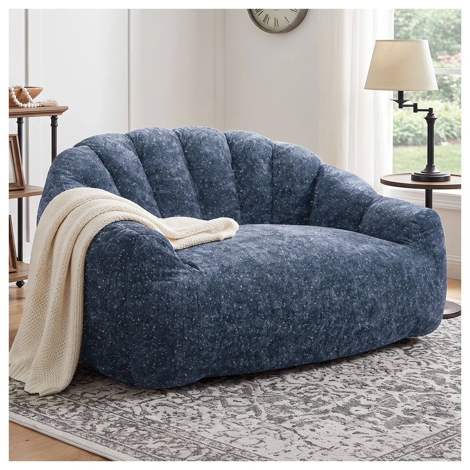 55-Inch Sofa With A Spacious Design Features Soft And Thick Deep Seats Comfortable Armrests and Cushions It Is Suitable For Living Rooms Bedrooms Apartments And Studios