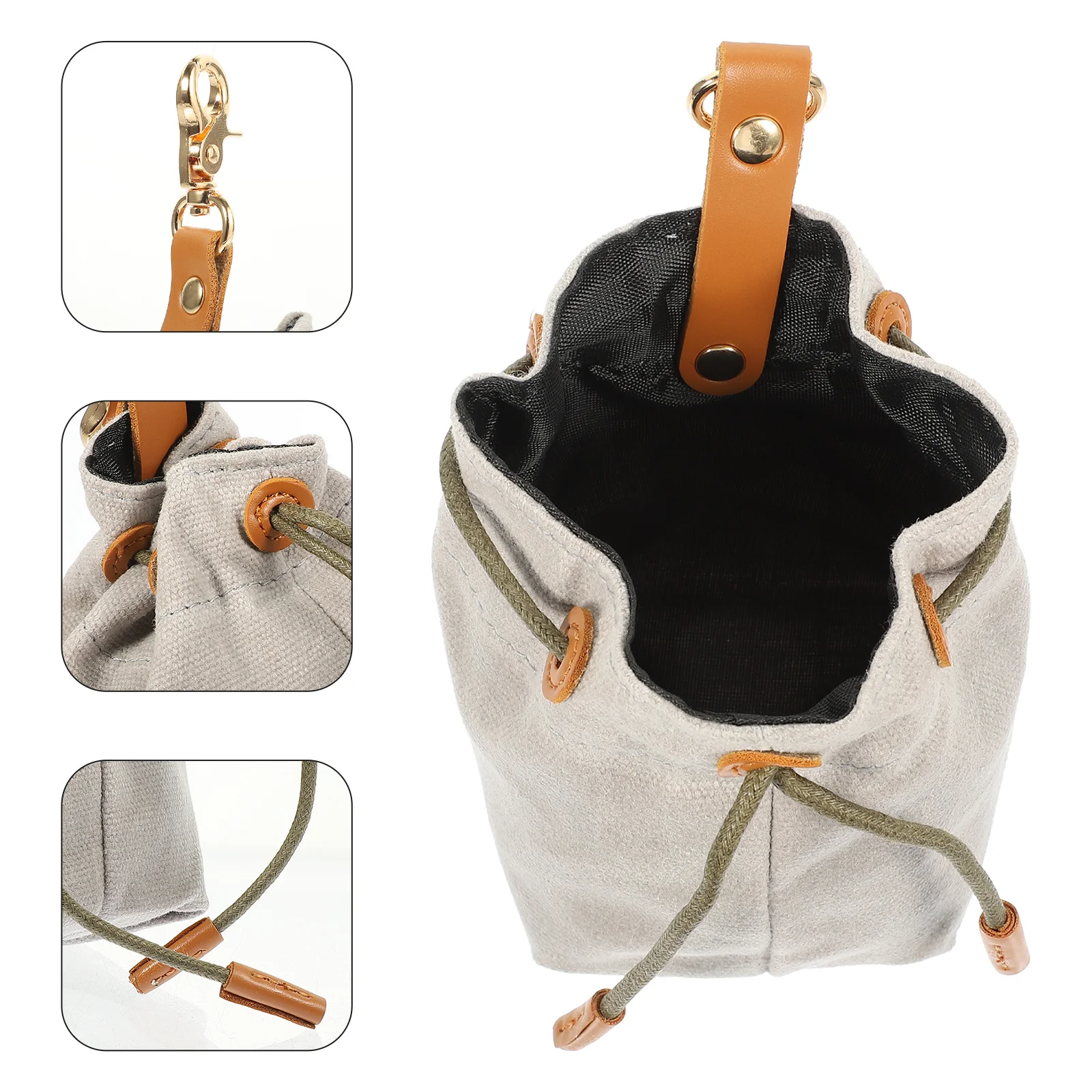 

Durable Dog Treat Pouch with Buckle Lightweight Pet Food Bag for Training and Walking Easy to Clean High Capacity