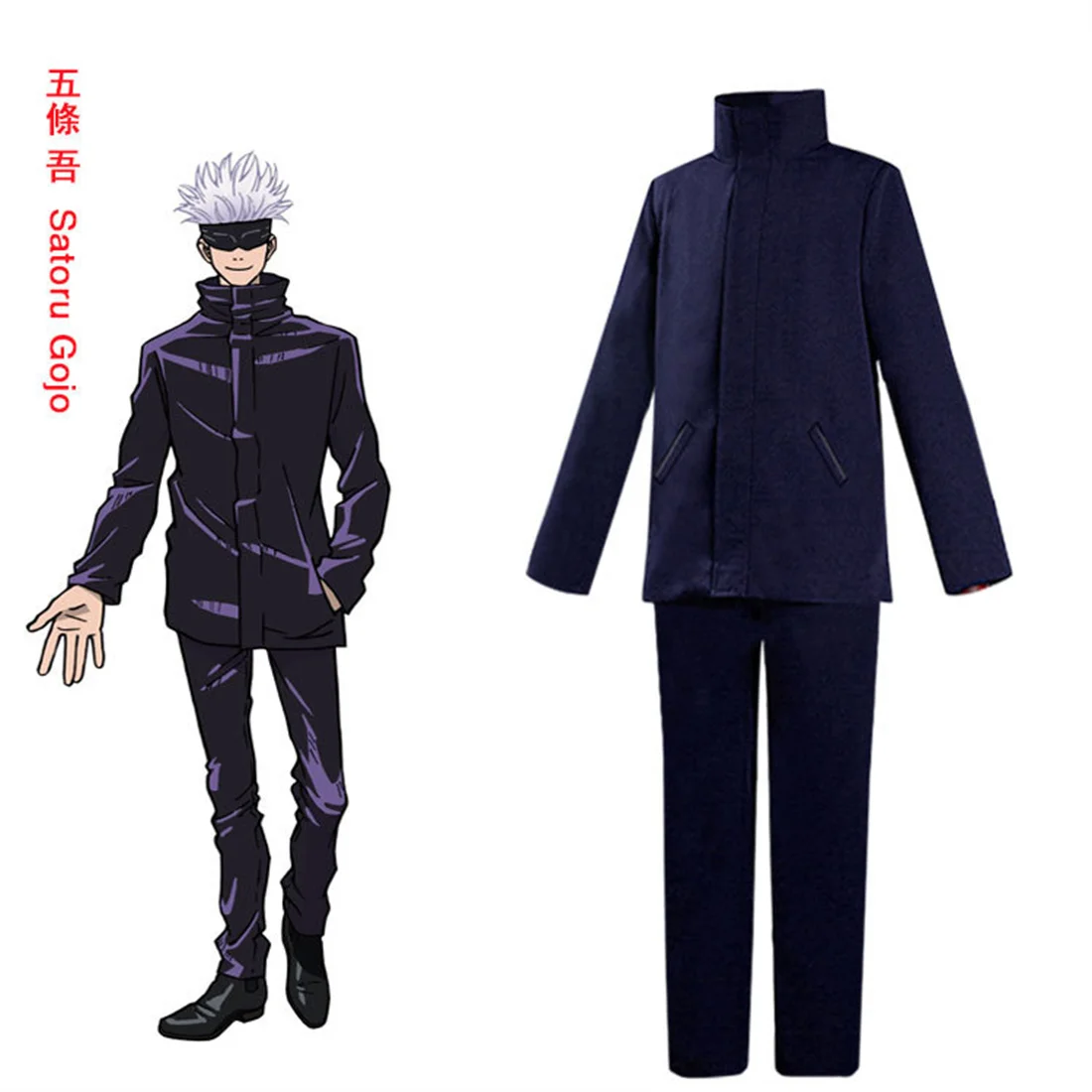 Anime Boys Girls J/ujutsu Kaisen Itadori Yuji Cosplay Costume Outfit Uniform Top Pant Full Set Halloween Clothes and Pants Set