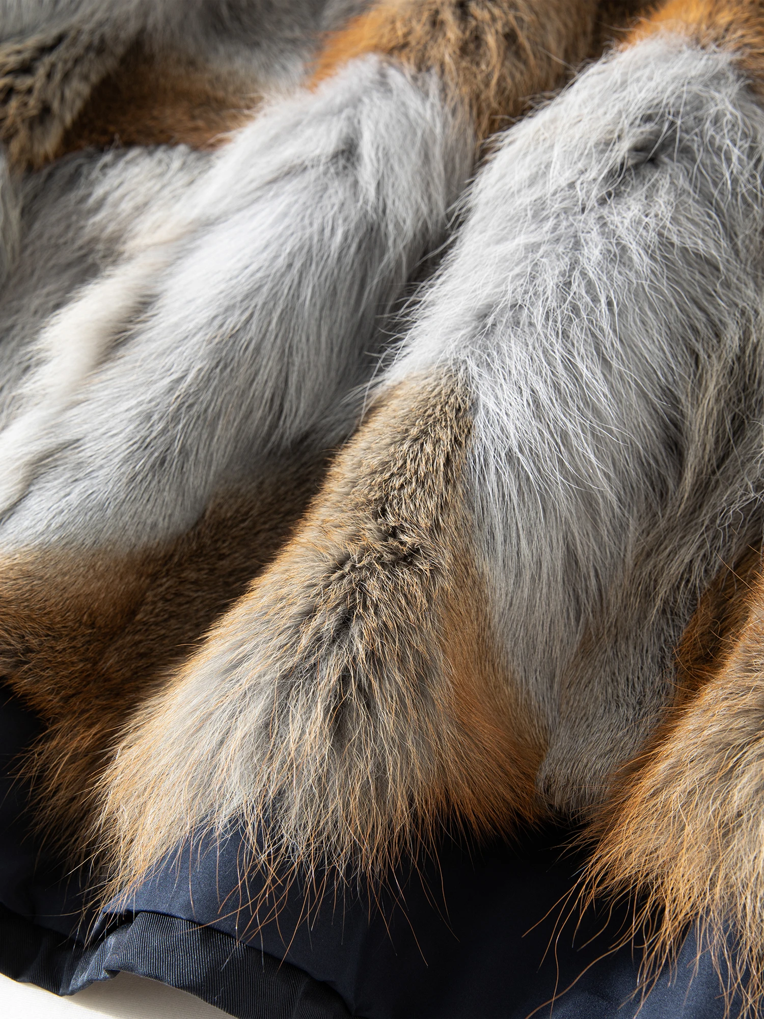 Fsle【série premium】parka de pele genuína, casaco destacável 2 em 1, jaqueta de inverno com isolamento térmico quente, casaco com capuz