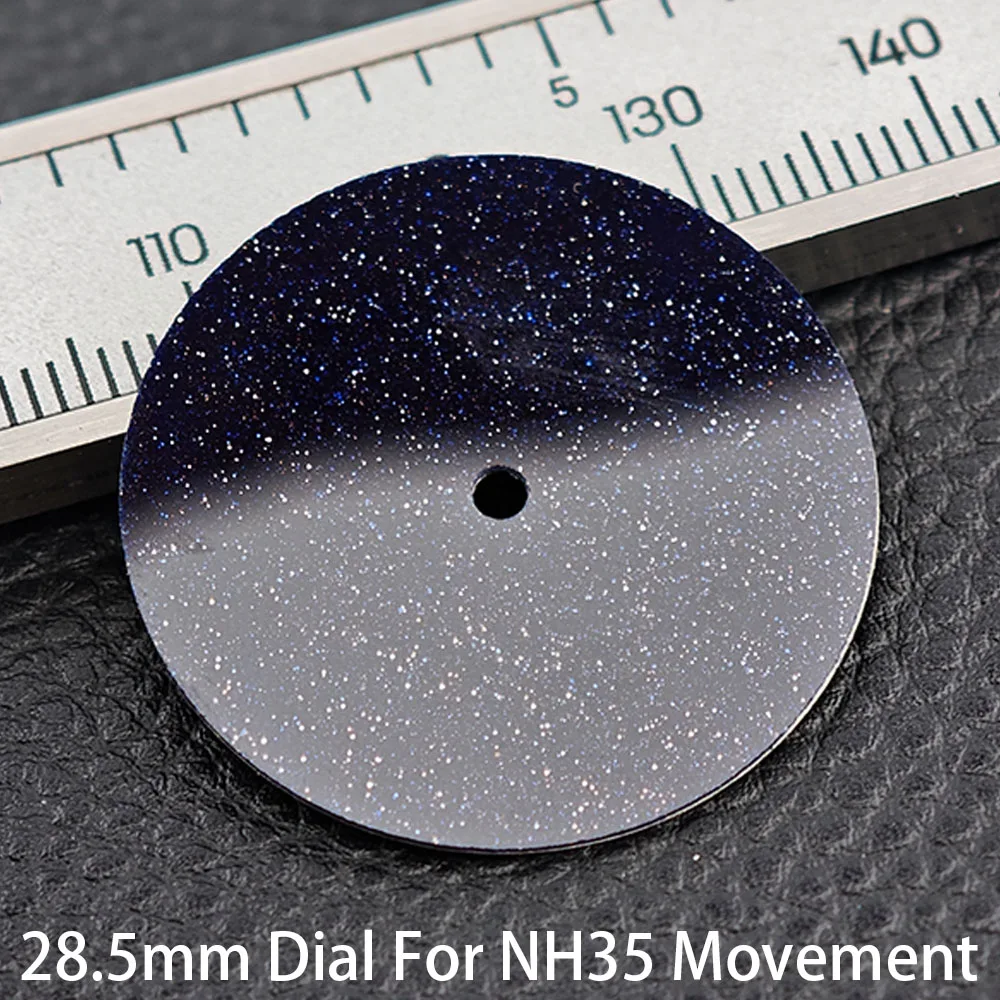 New High-Quality 28.5mm Starry Sky Dial 3 or 3.8 Crown Dial Suitable for Nh35 Nh36 Movement Accessories Watch Parts