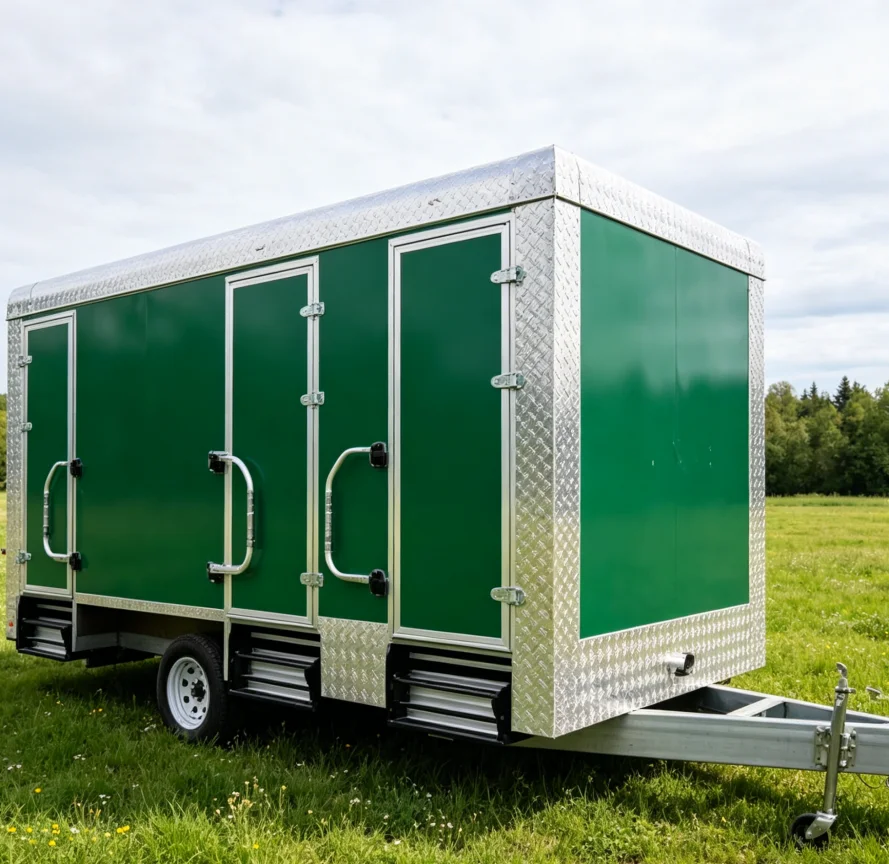 Promotion Restroom Luxury Toilet Portable Public Trailer Bathroom Easy Installation & Cleaning for RV Camping