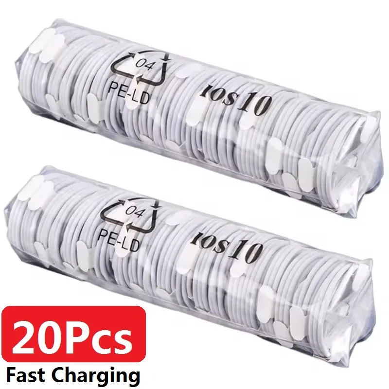 20Pcs For Apple iPhone 15 14 13 12 11 Pro Max Plus XS X XR Fast Charging USB C Cable Charge Date Wire Accessories