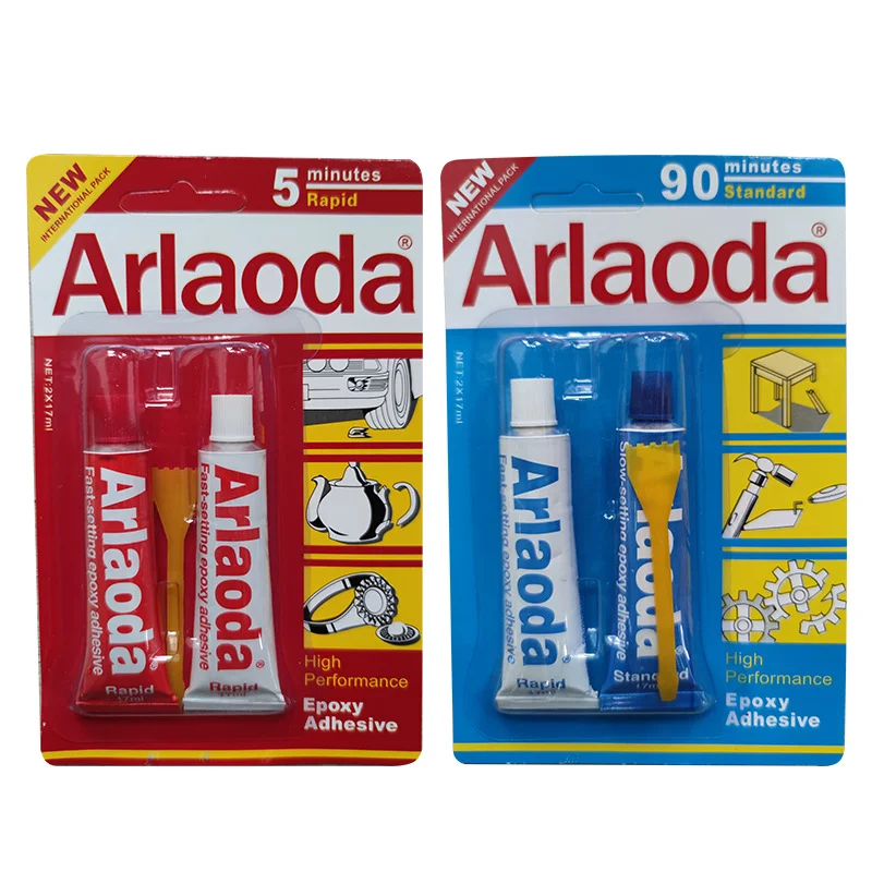 5-Minute Fast Cure AB Epoxy Resin Glue for Jewelry Jade Plastic Repair, High Strength Clear Adhesive