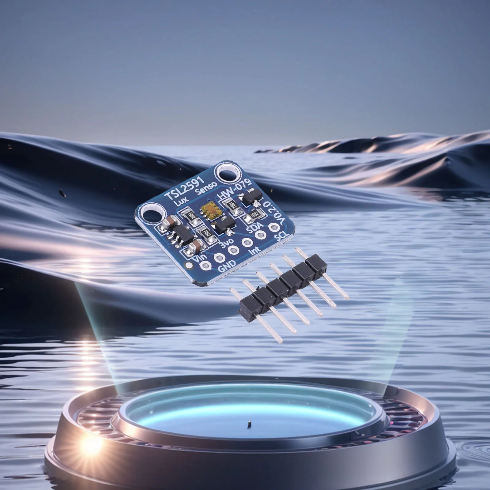 TSL2591 Light Sensor Breakout Module with Infrared and Full Spectrum High Dynamic Digital Optical Sensor Module I2C Interface