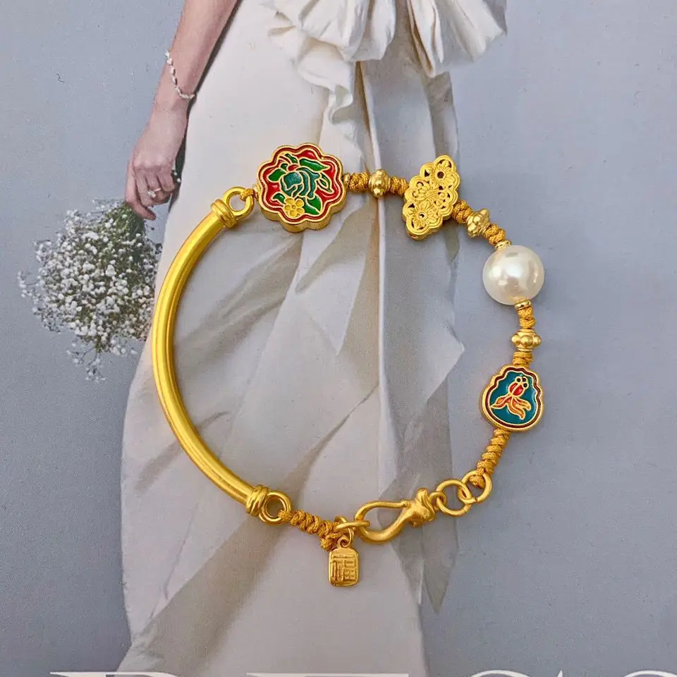 

Оригинальные древние поделки, ручная работа, ручная веревка, сожженный синий браслет с подвеской в виде удачи, китайский стиль, энергетический баланс, фестиваль благословения